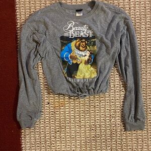 Disney Beauty and the Beast Gray Pullover